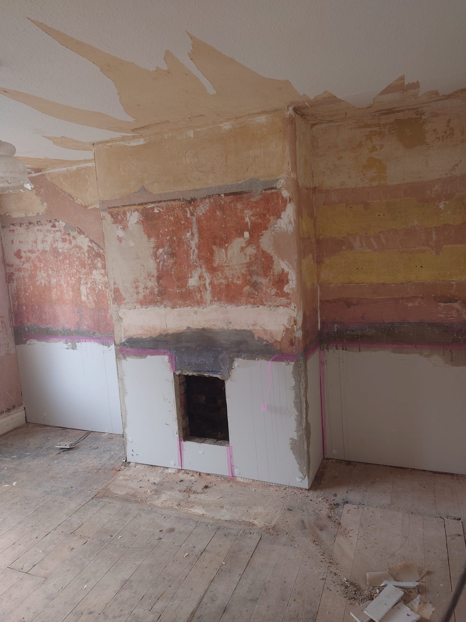 Damp proofing work by W. Evans