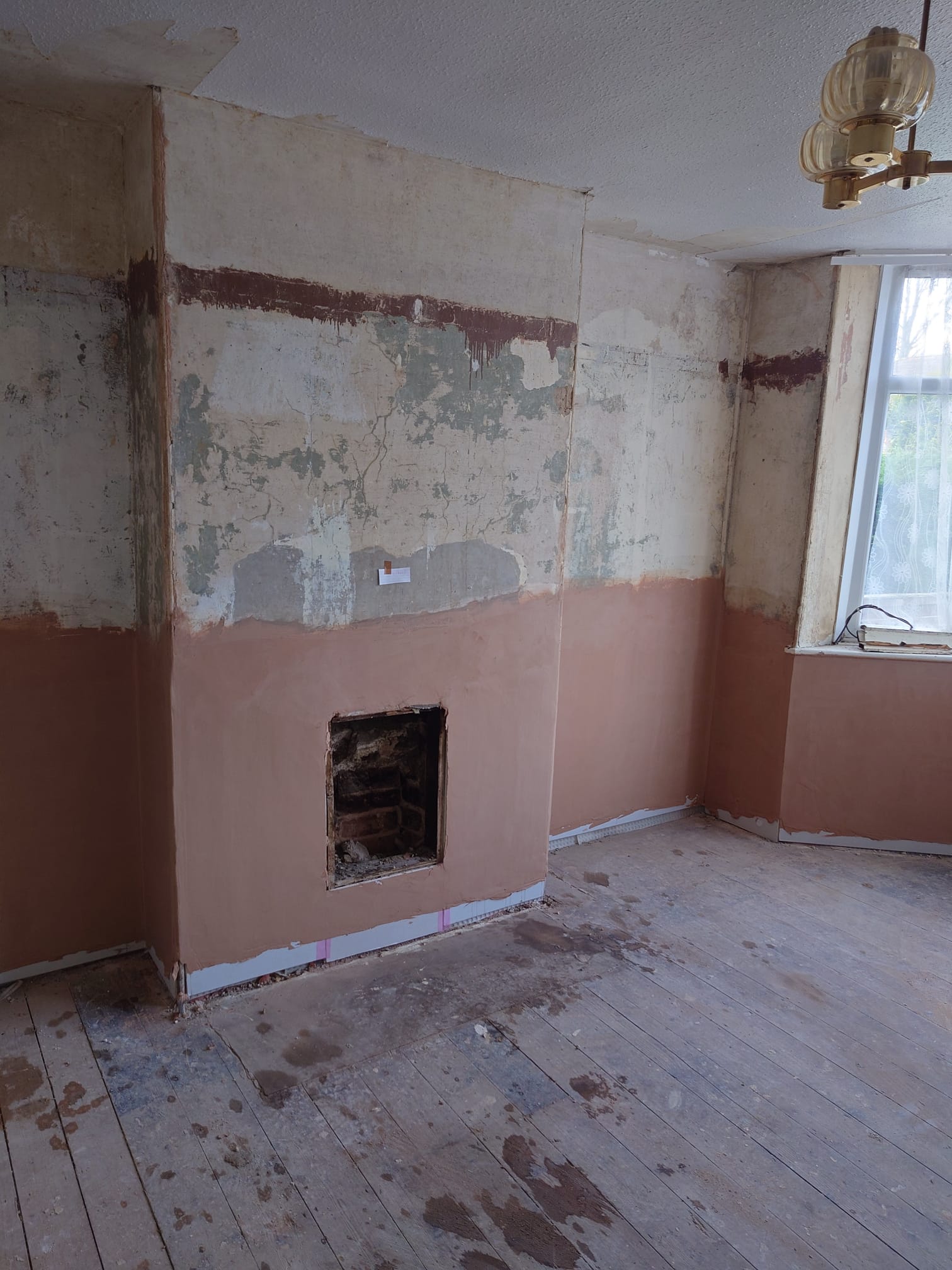 Damp proofing work by W. Evans
