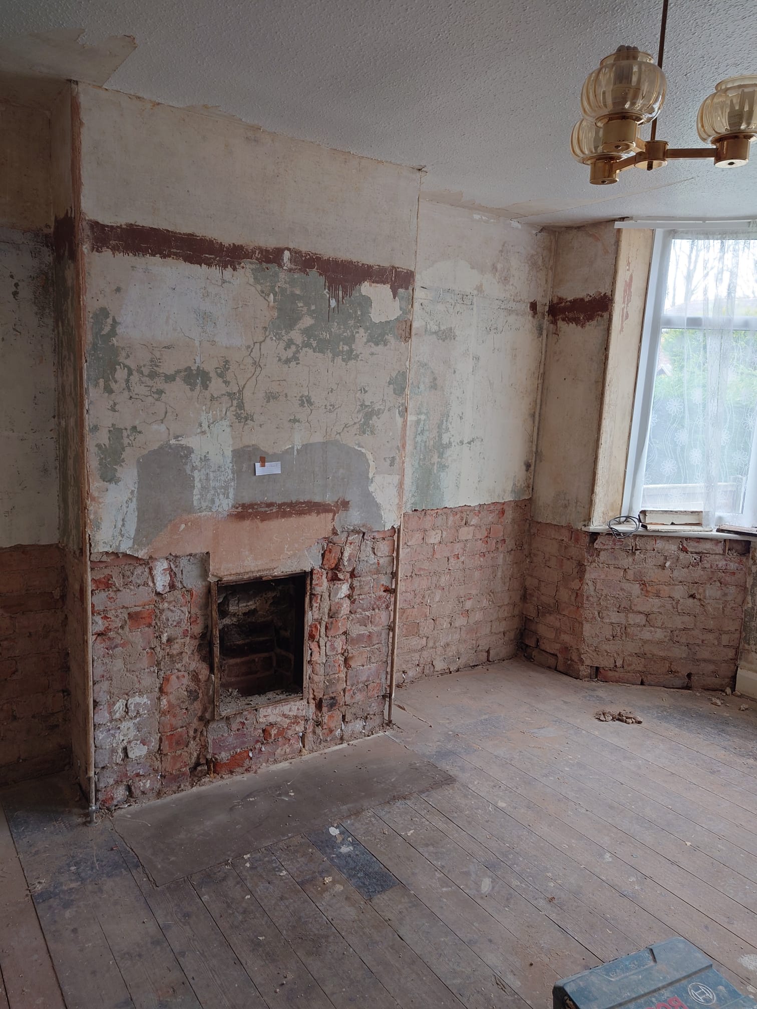 Damp proofing work by W. Evans