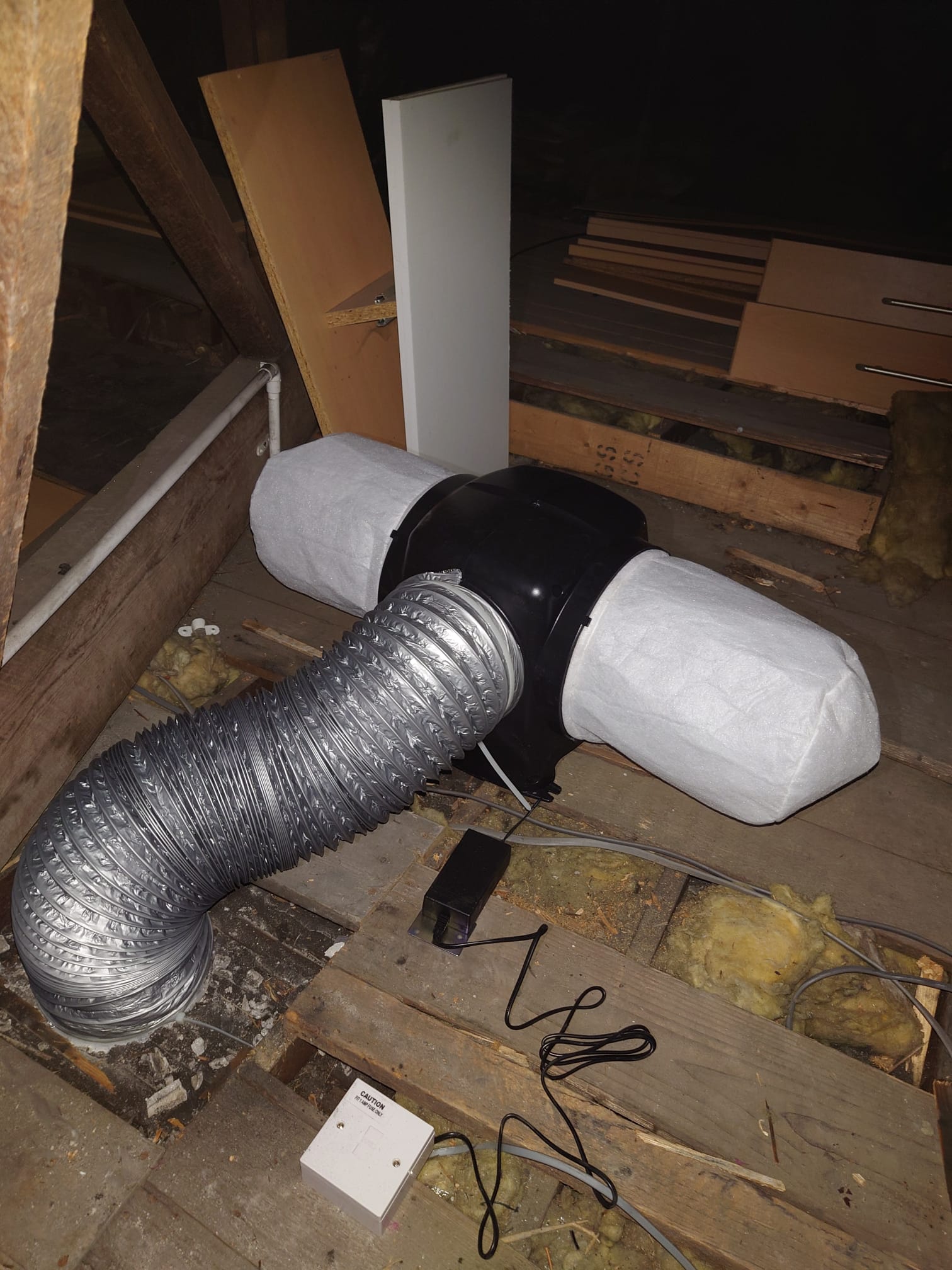 Damp proofing work by W. Evans