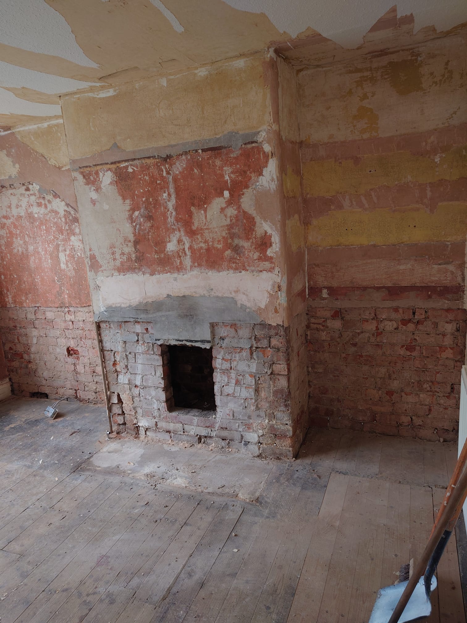 Damp proofing work by W. Evans