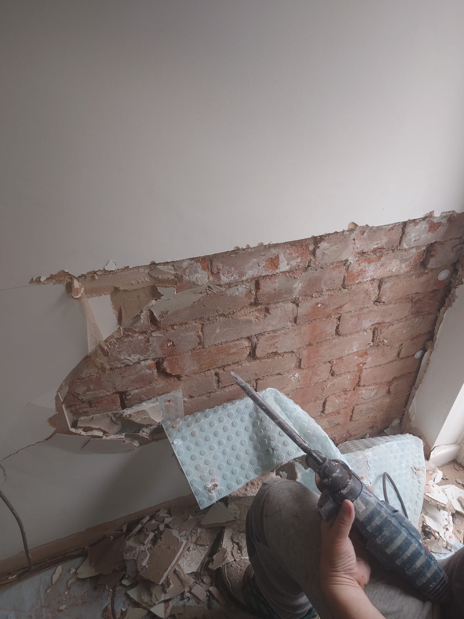 Damp proofing work by W. Evans