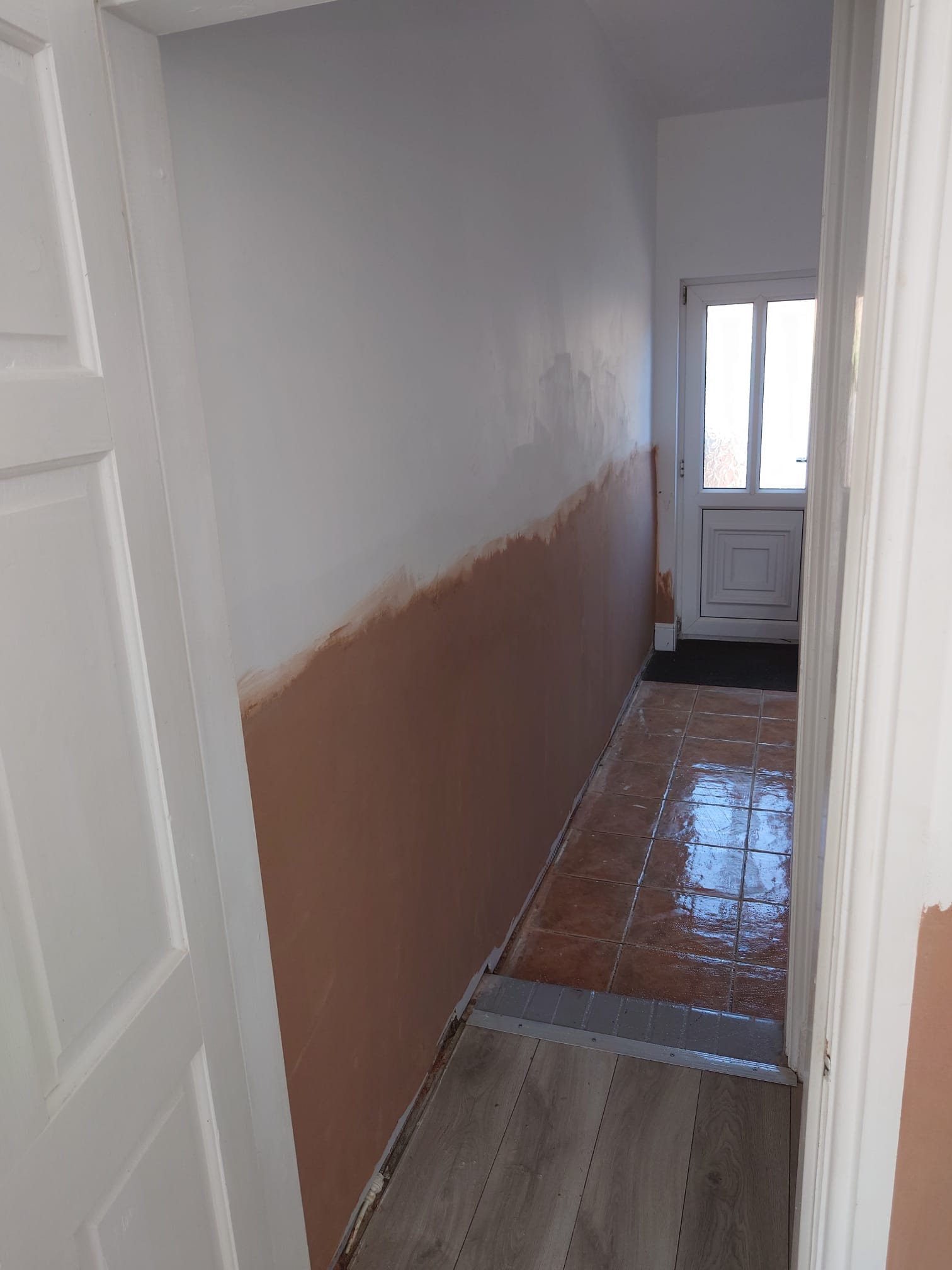 Damp proofing work by W. Evans