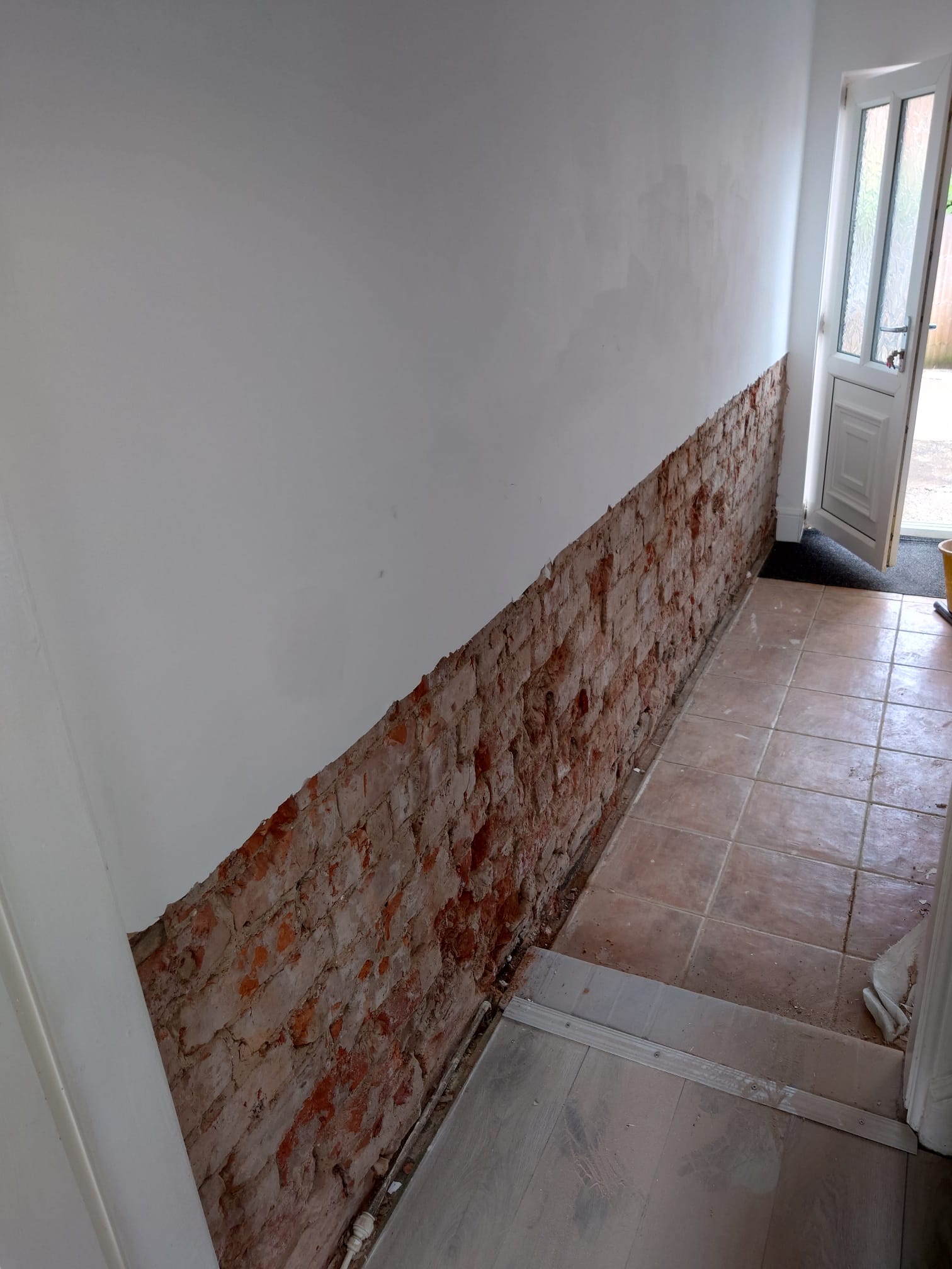 Damp proofing work by W. Evans